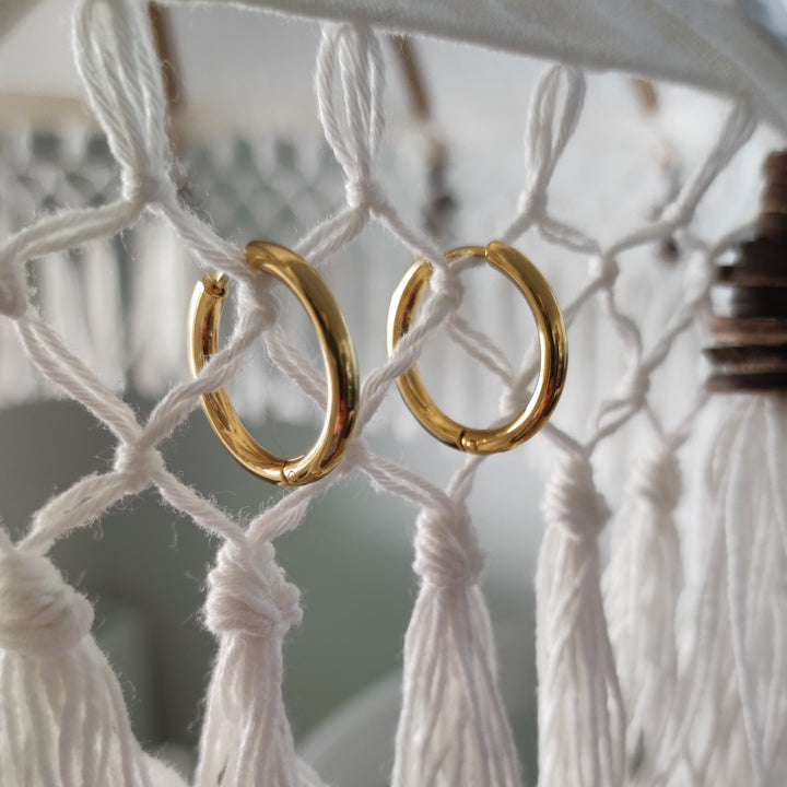 Ohrringe Creolen bold gold (03)