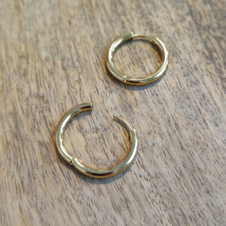 Ohrringe Creolen bold gold (03)