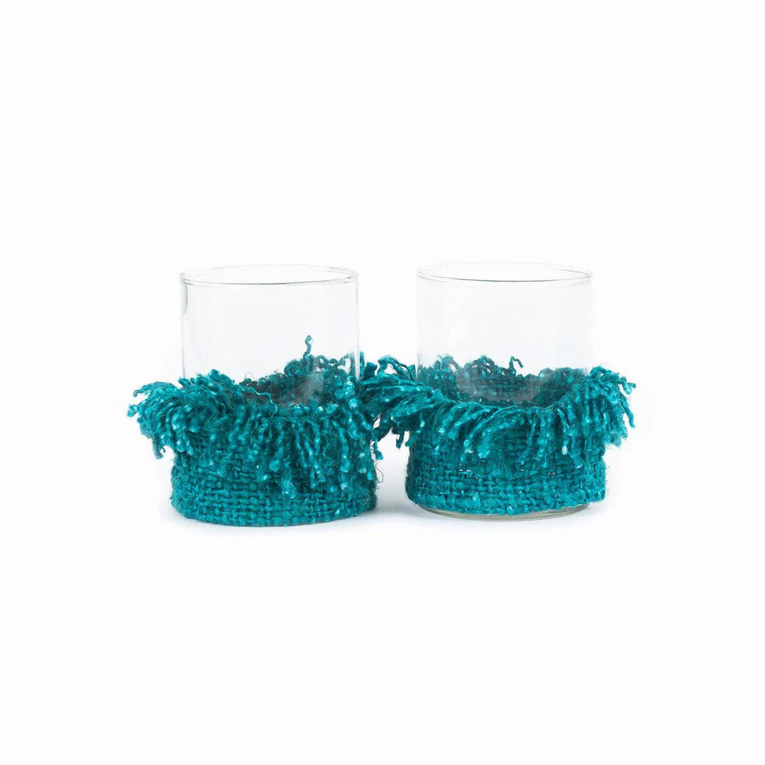 OH MY GEE Kerzenhalter - Aqua L Windlicht