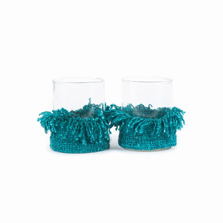 OH MY GEE Kerzenhalter - Aqua L Windlicht