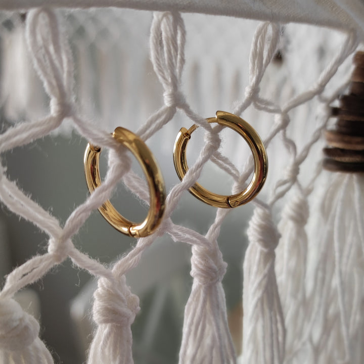 Ohrringe Creolen bold gold (04)
