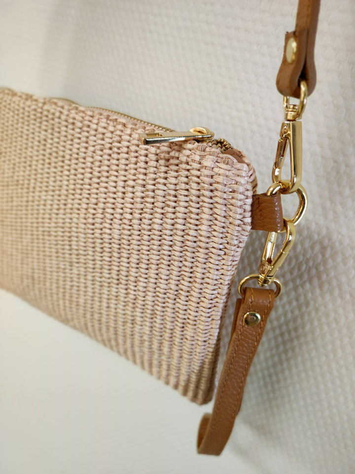 Clutch - Umhängetasche - Handtasche - apricot
