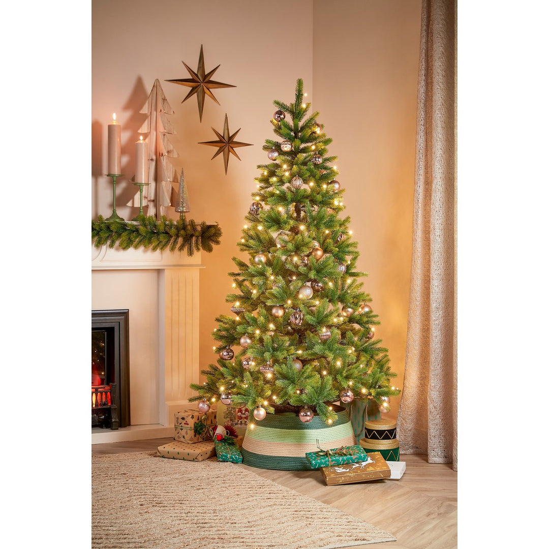 Weihnachtsbaum Korb – H26 x Ø58 cm – Papier – Grün