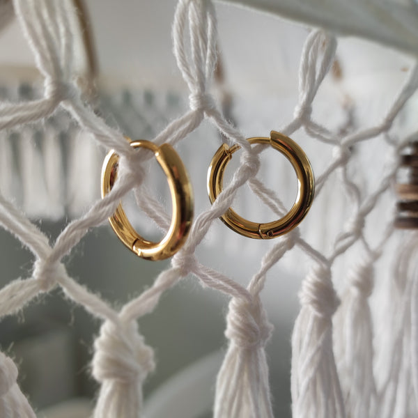 Ohrringe Creolen bold gold (05)