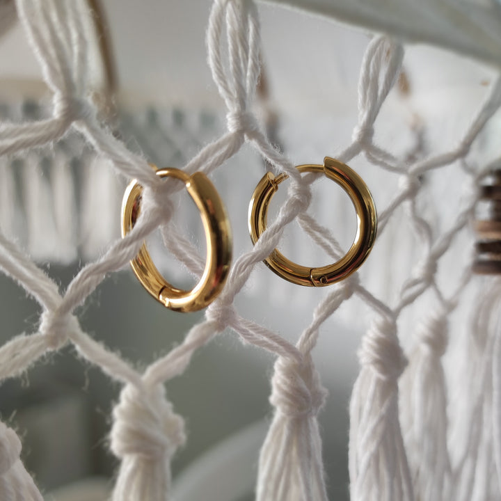 Ohrringe Creolen bold gold (05)