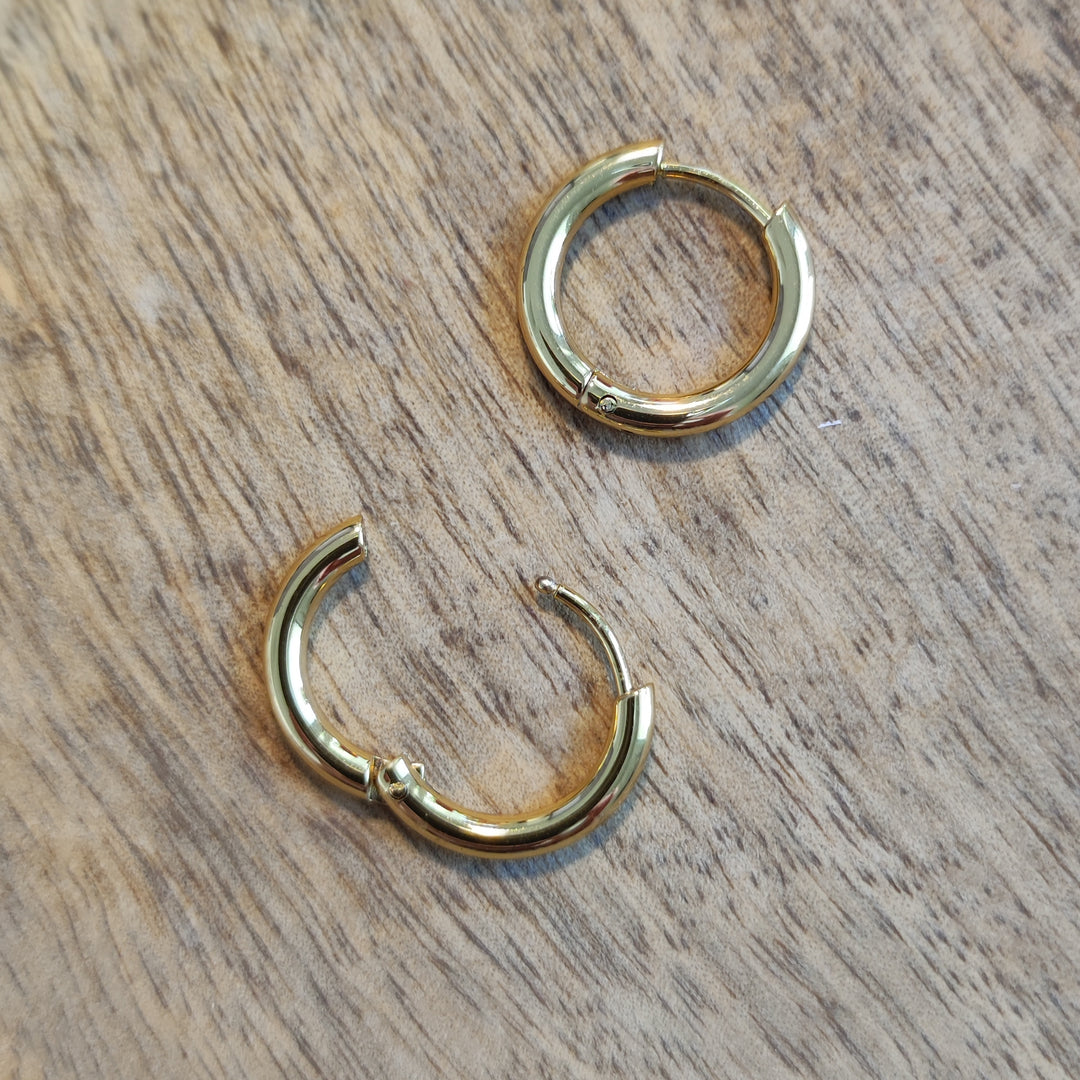 Ohrringe Creolen bold gold (05)