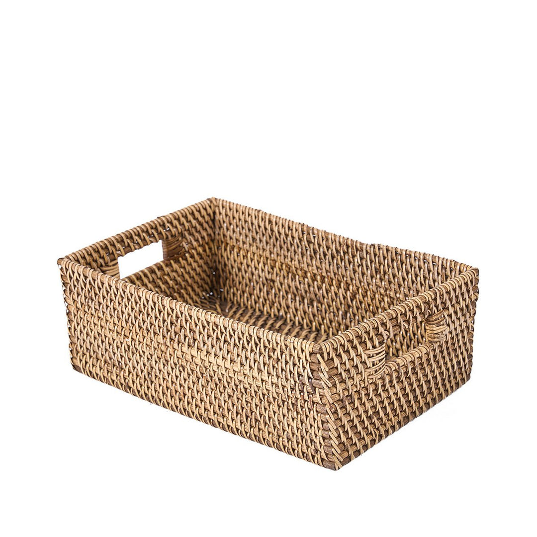 RATTAN Aufbewahrungskorb - Regalkorb - Dekokorb