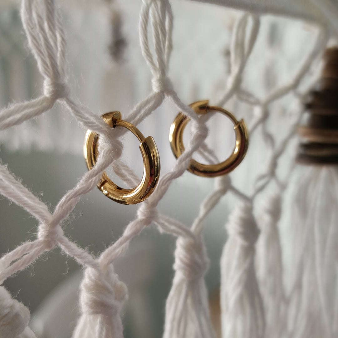 Ohrringe Creolen bold gold (06)