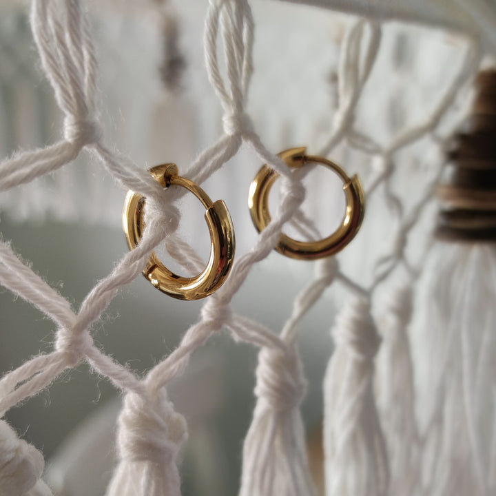Ohrringe Creolen bold gold (06)