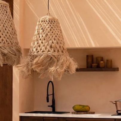JELLY FISH Lampenschirm - Abaca Natur S