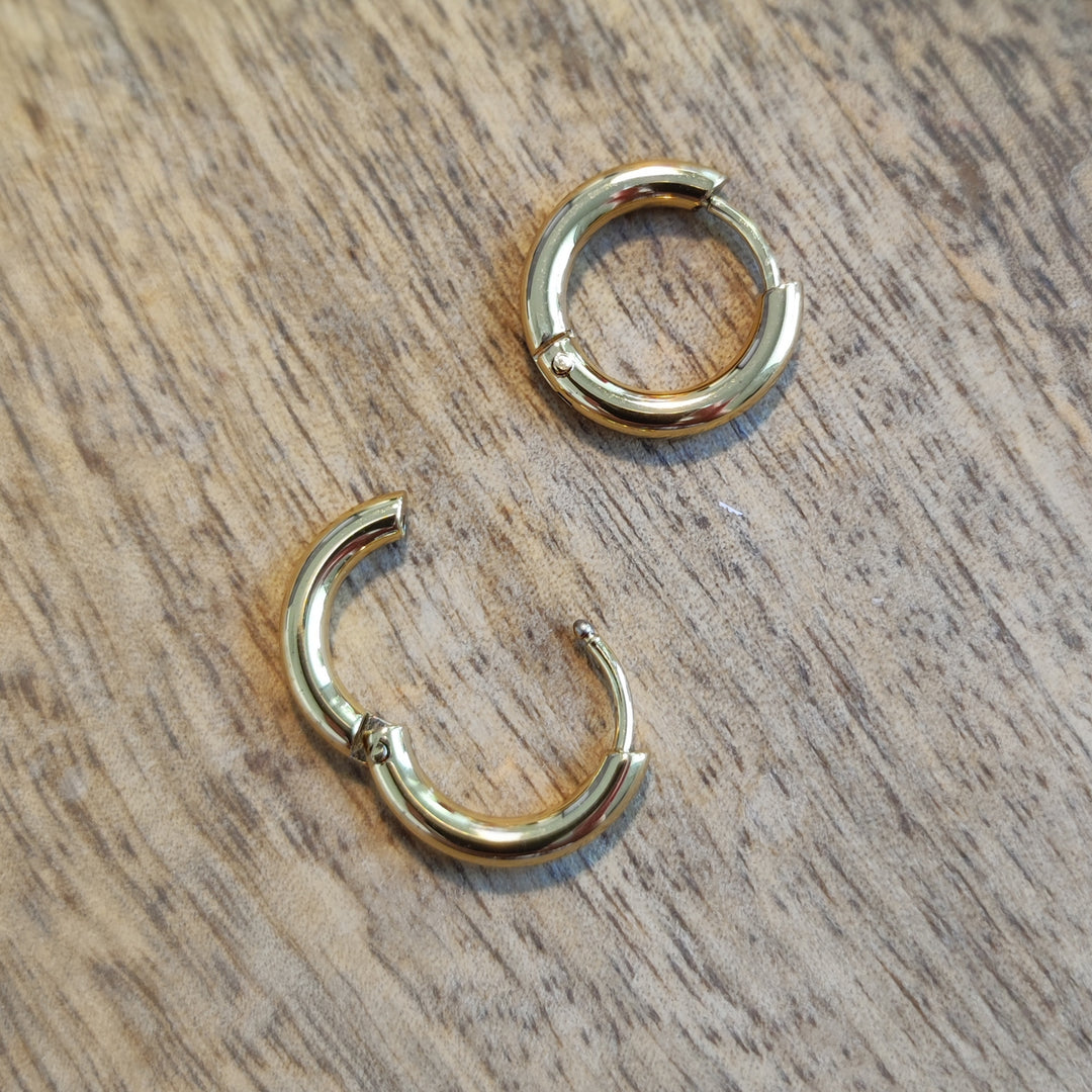 Ohrringe Creolen bold gold (06)