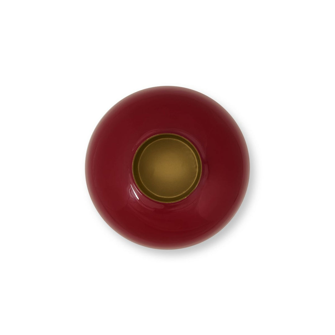 Vase Metal DARK RED 32cm