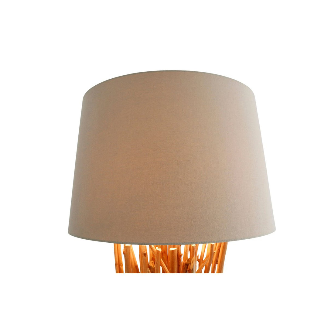 Stehleuchte EAVAN - Deko Lampe - Leinen/Treibholz Natur 175cm