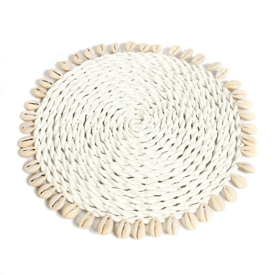 Der Seagrass Shell Pan Coaster - Weiß