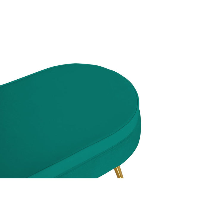 Hocker ARIELLE - Sitzbank - Oval Samt Grün