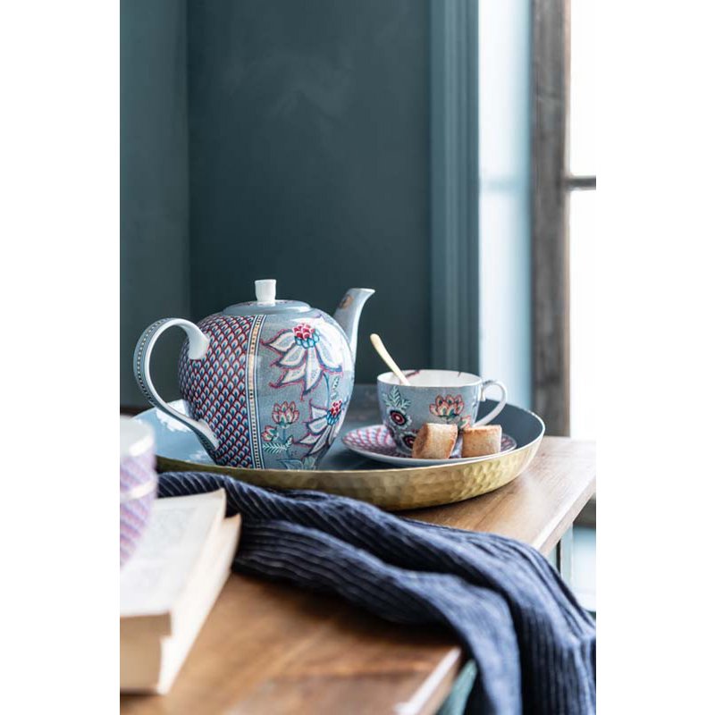 Tassen FLOWER FESTIVAL Light Blue - 2er-Set
