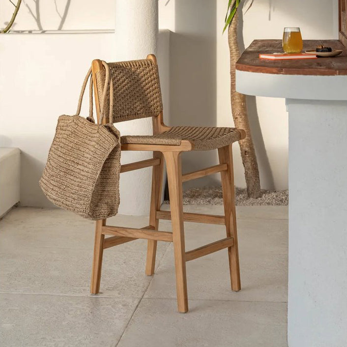 TI AMO Tasche - Shopper - große Schultertasche aus Raffia-Bast
