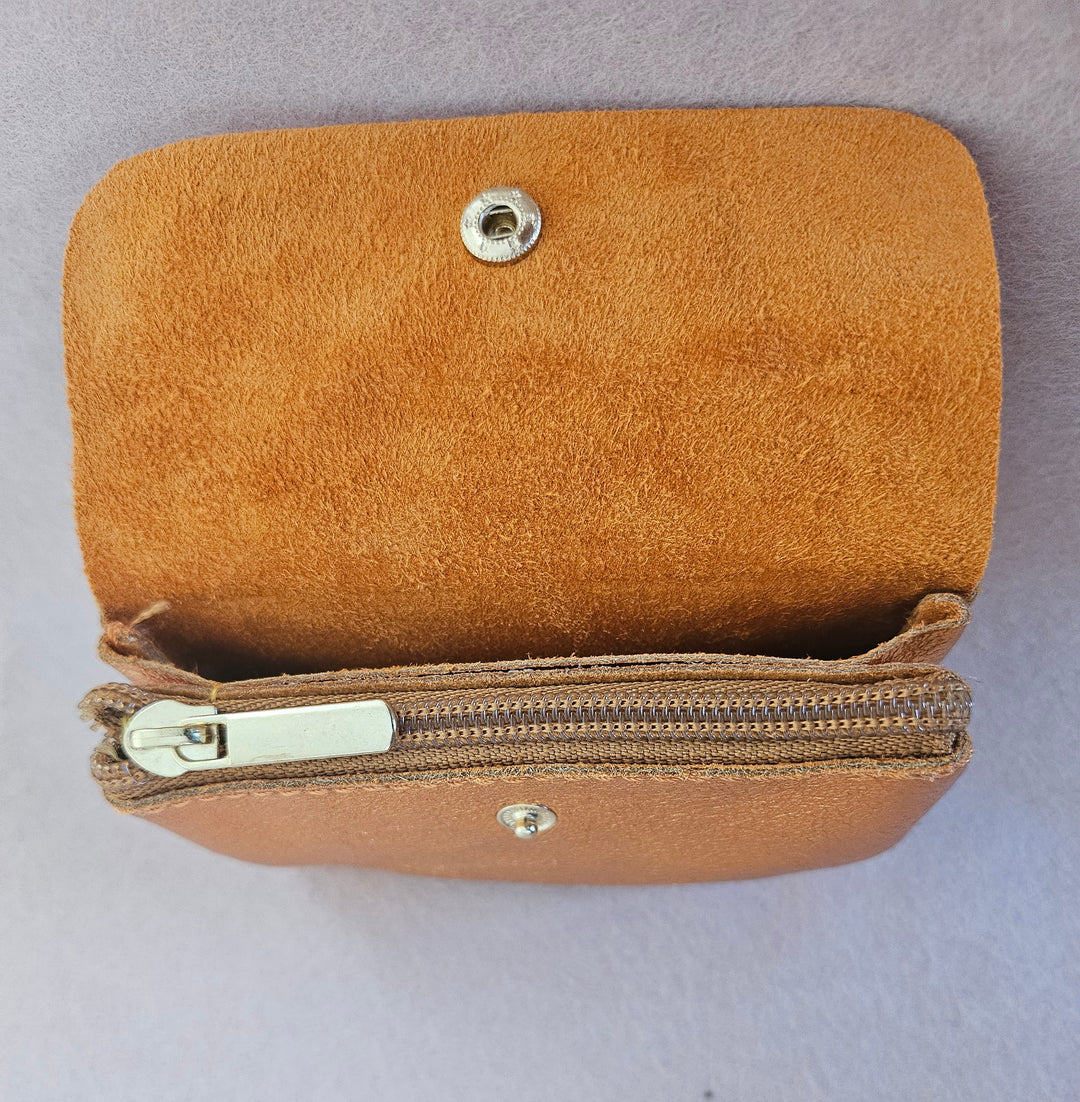 Geldbeutel BLUSH - Minitäschchen - Leder / Wildleder / Metallic