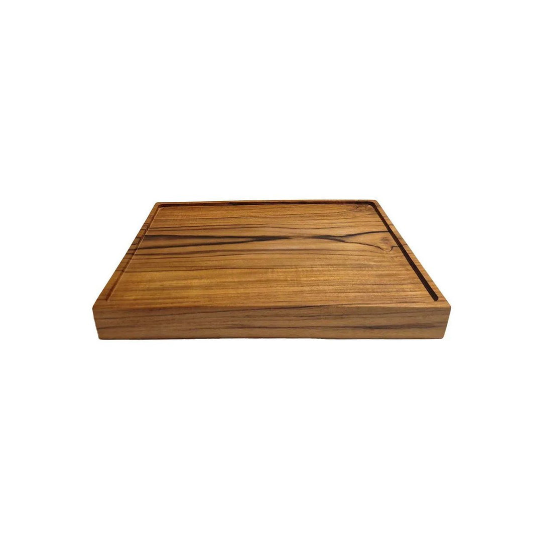 TEAK SQUARE Servierplatte - Servierbrett - Dekotablett