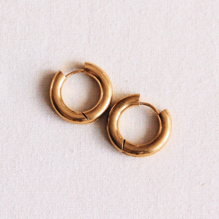 Ohrringe - BASIC 16 BOLD - Mini Creole Gold
