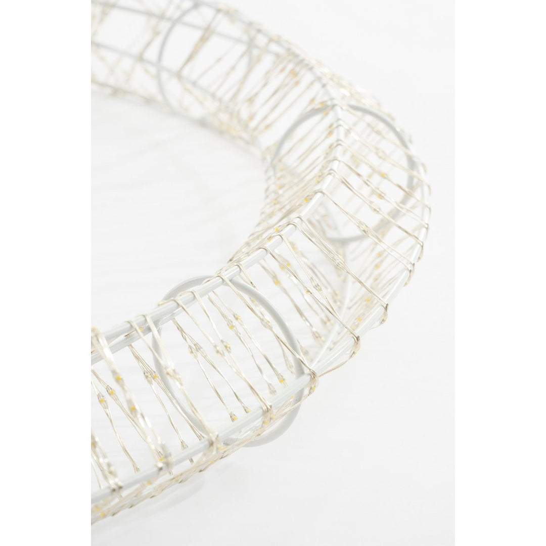 LED Weihnachtsdeko - Lichterkranz - warmweiß – Ø56 cm