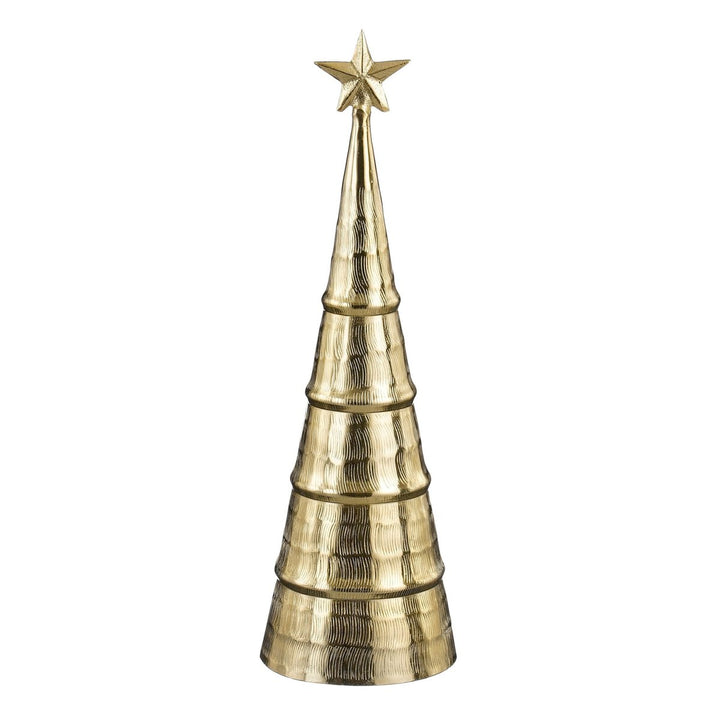 Deko Weihnachtsbaum - Aluminium - Gold - H43cm