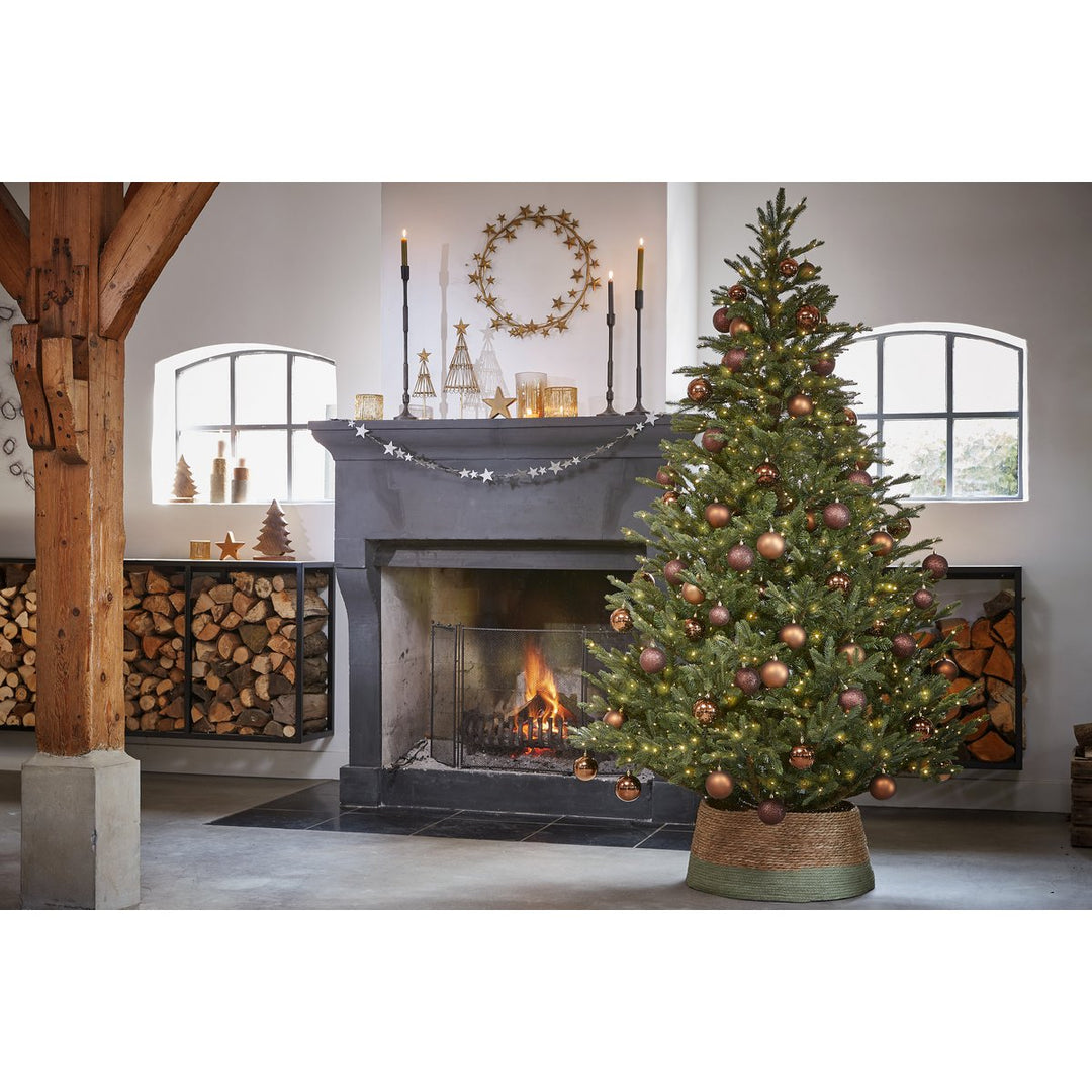 Weihnachtsbaum Korb - H26 x Ø50 cm - Seegras - Grün