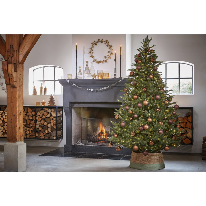 Weihnachtsbaum Korb - H26 x Ø50 cm - Seegras - Grün