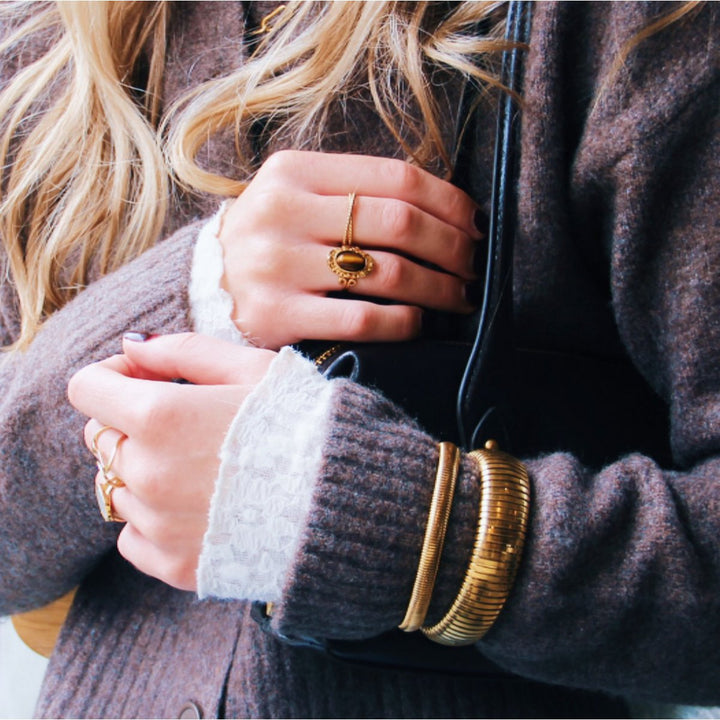 Armband - Armreif RETRO Bold - Gold