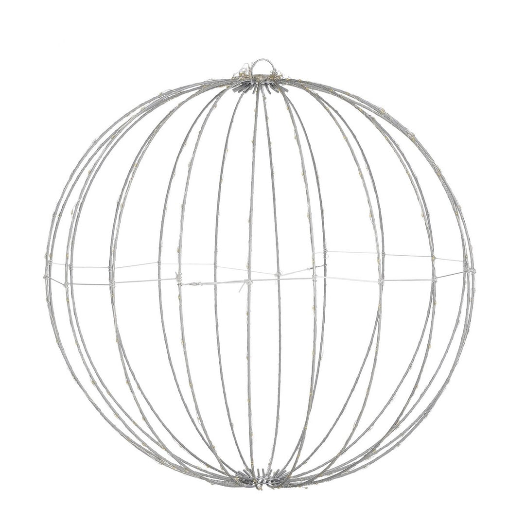 LED Weihnachtsdeko - Kugelrahmen - warmweiß - Ø50 cm