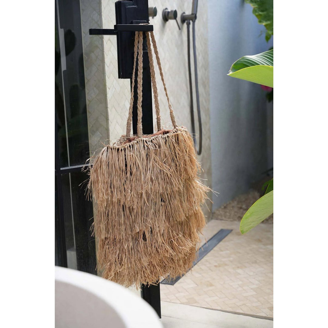 BAHAMAS Raffia Tasche - Natur