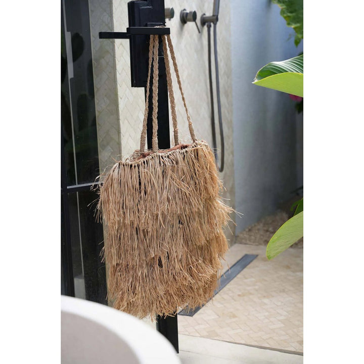BAHAMAS Raffia Tasche - Natur