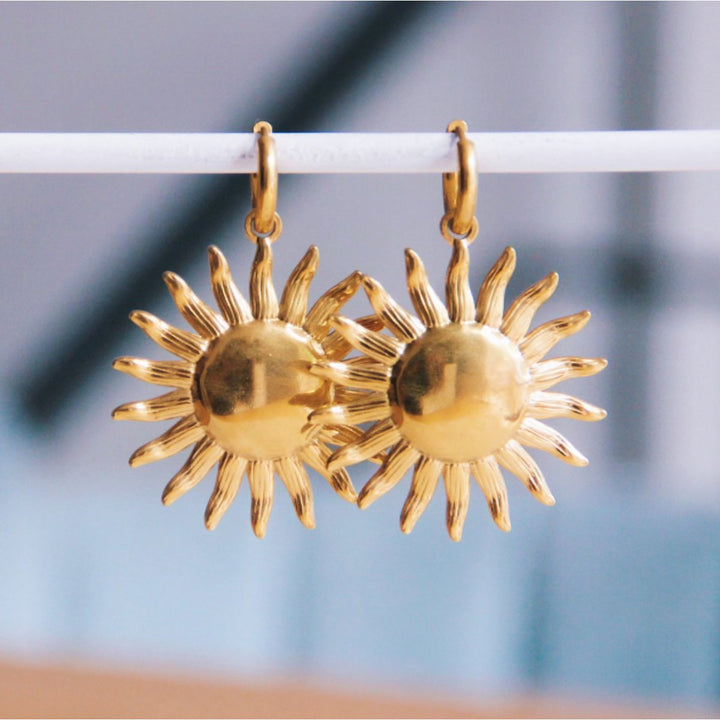 Statement Ohrringe - SUN - Gold