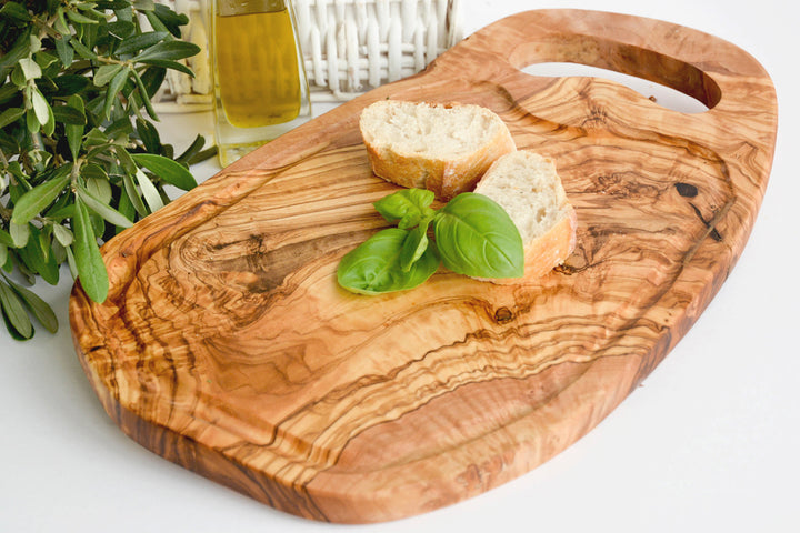 Steakbrett mit Saftrille und Grifflasche (L45-49cm)