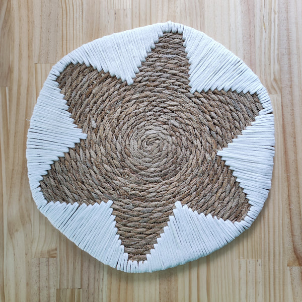 Rundes Boho Tischset „Stern“ aus nachhaltigen Materialien
