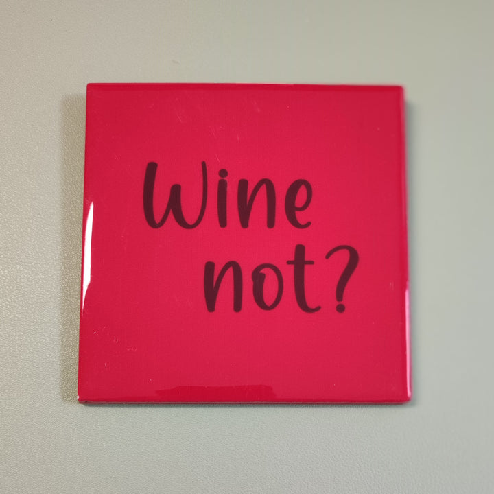 Fliese Deko-Hänger WINE NOT? – Humorvolle Keramik für Bar & Kitchen