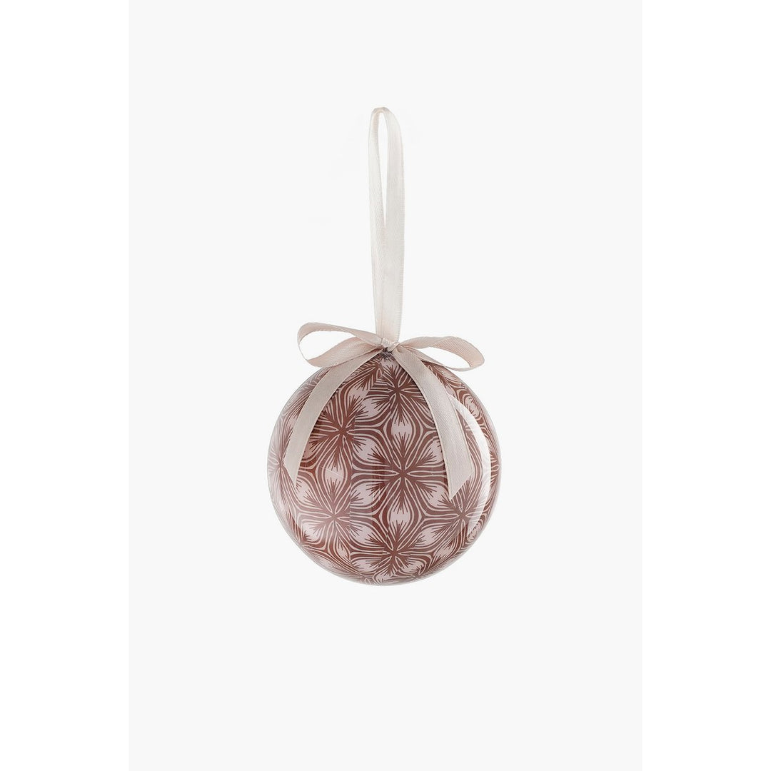 Geschenkset Weihnachtskugeln - 14 Stück - Ø8 cm - Hellblau, Braun