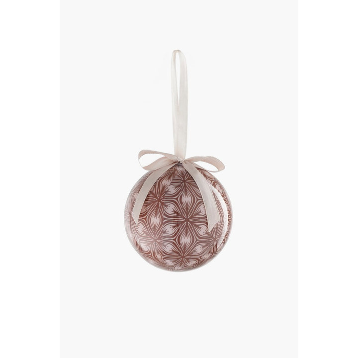 Geschenkset Weihnachtskugeln - 14 Stück - Ø8 cm - Hellblau, Braun