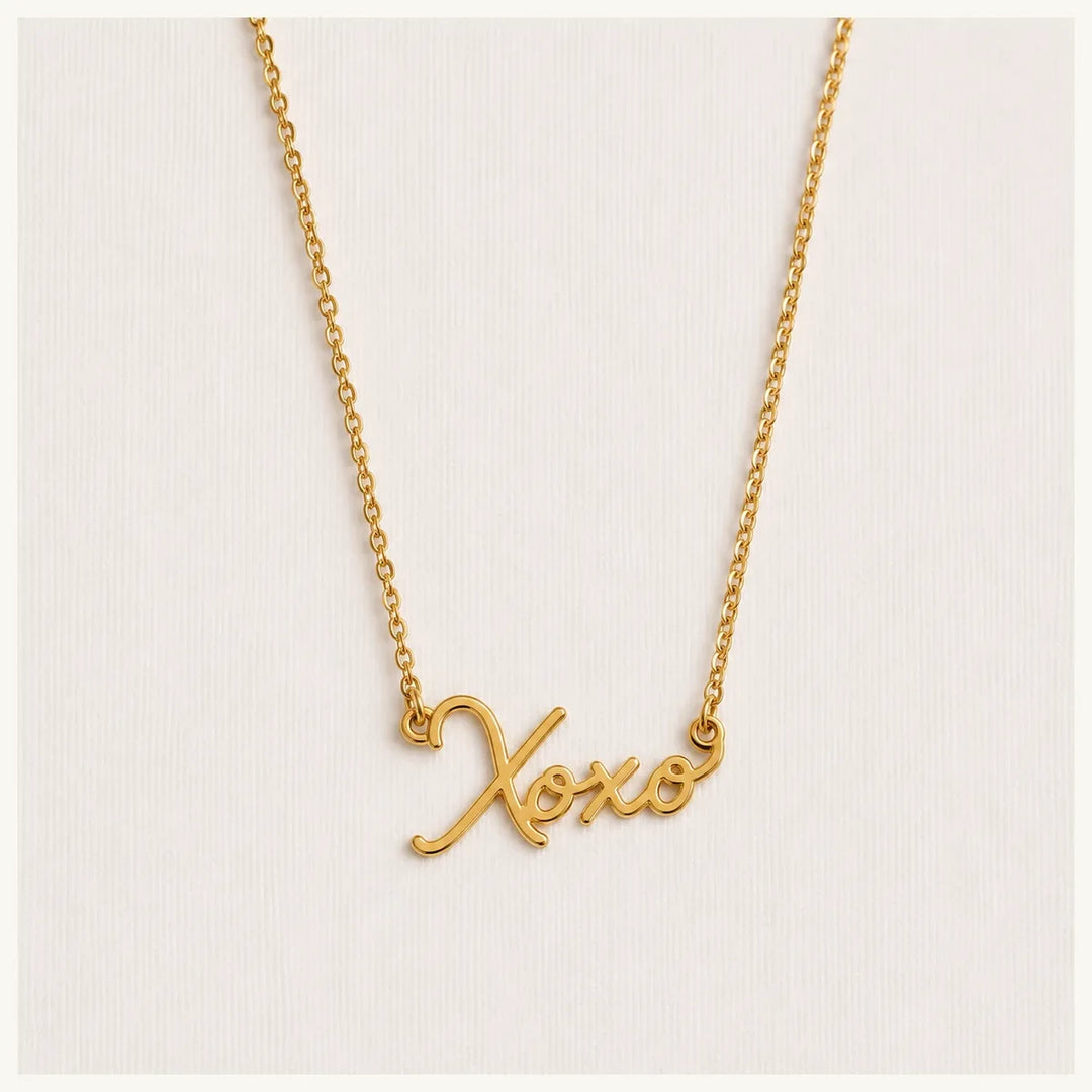 Halskette XOXO - Statement Schriftzug