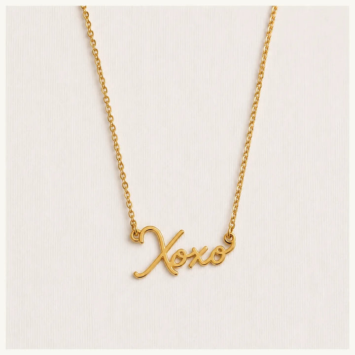 Halskette XOXO - Statement Schriftzug