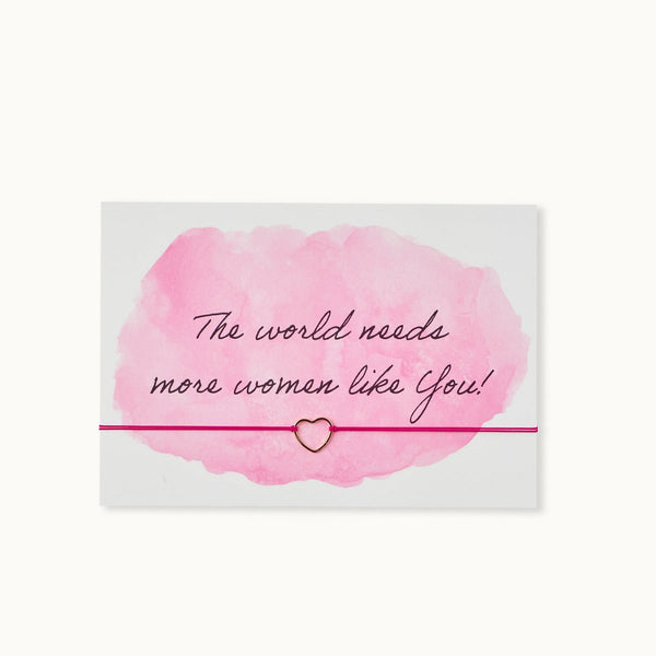 Grußkarte mit Armband: Women like You
