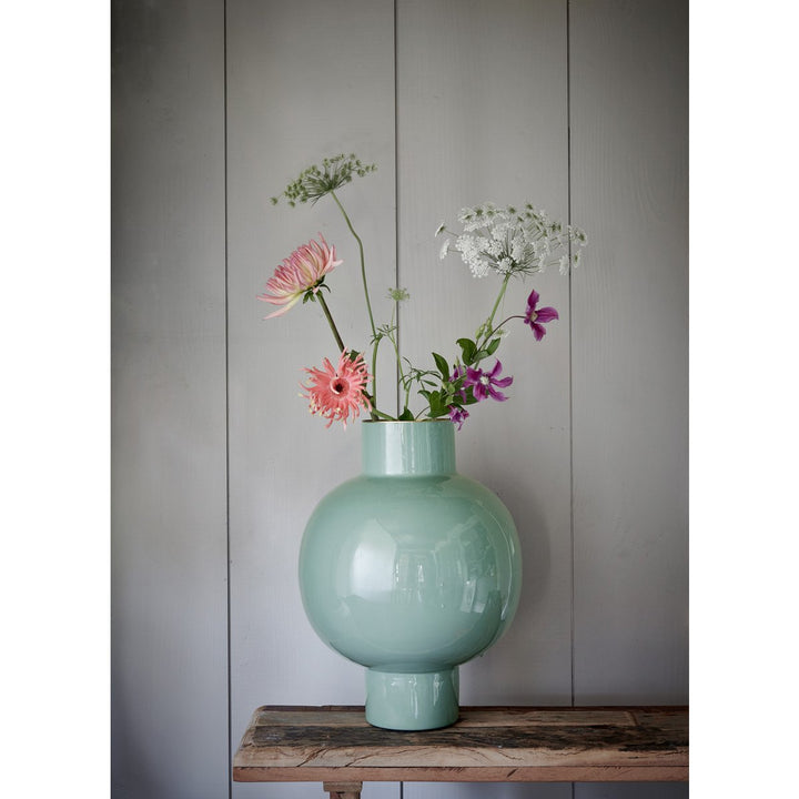 Vase Metal large SOFT GREEN 42cm