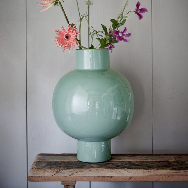 Vase Metal large SOFT GREEN 42cm