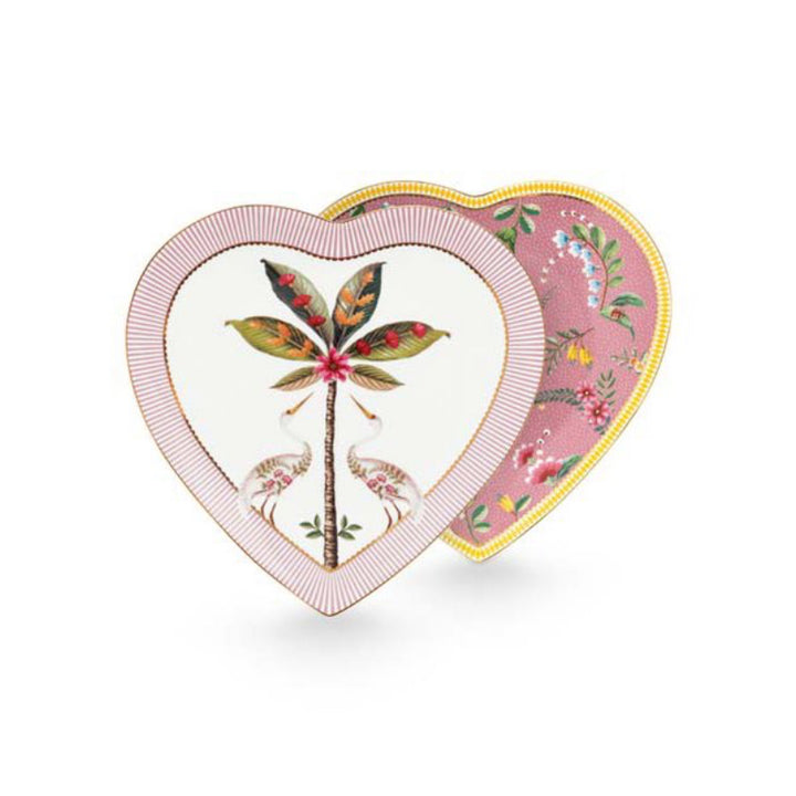 Teller in Herzform LA MAJORELLE Pink - 2er-Set