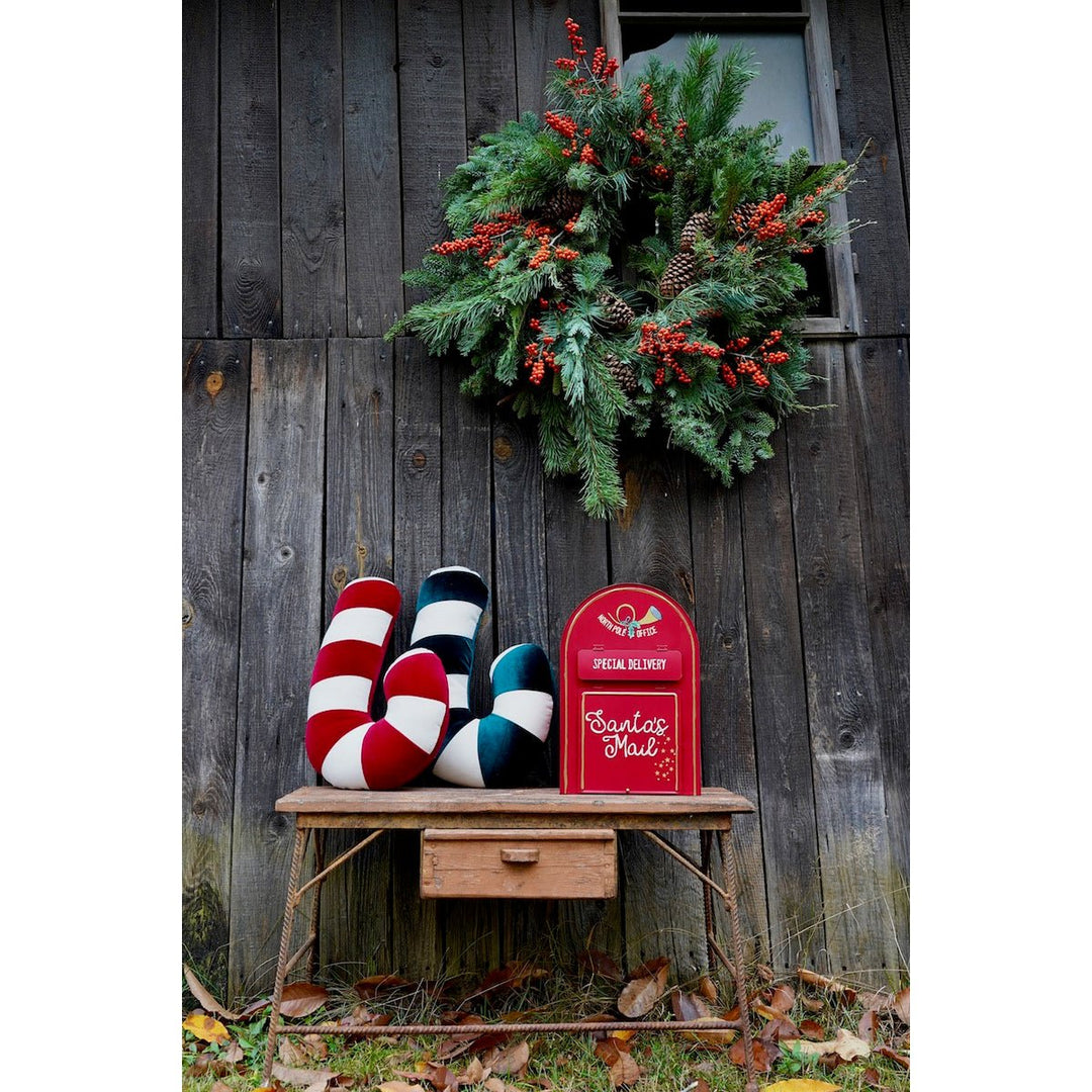 CANDY Patchwork-Kissen / Grün