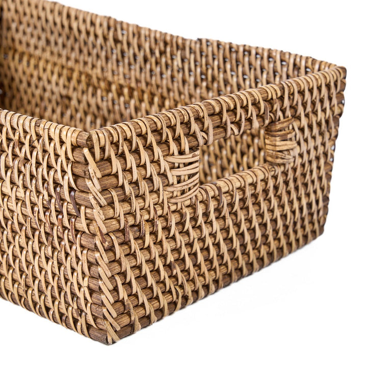 RATTAN Aufbewahrungskorb - Regalkorb - Dekokorb