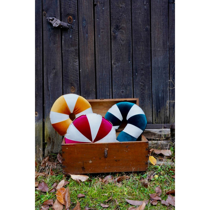 CANDY Patchwork-Kissen / Grün