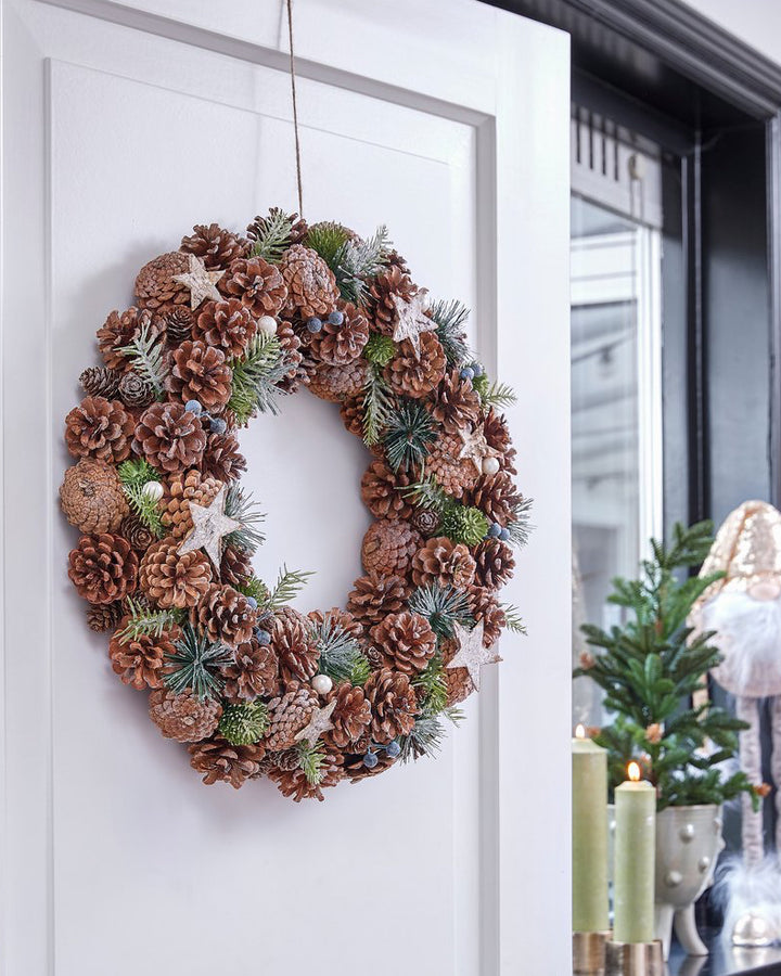 Kranz - Weihnachtsdeko mit Zapfen - Ø50cm