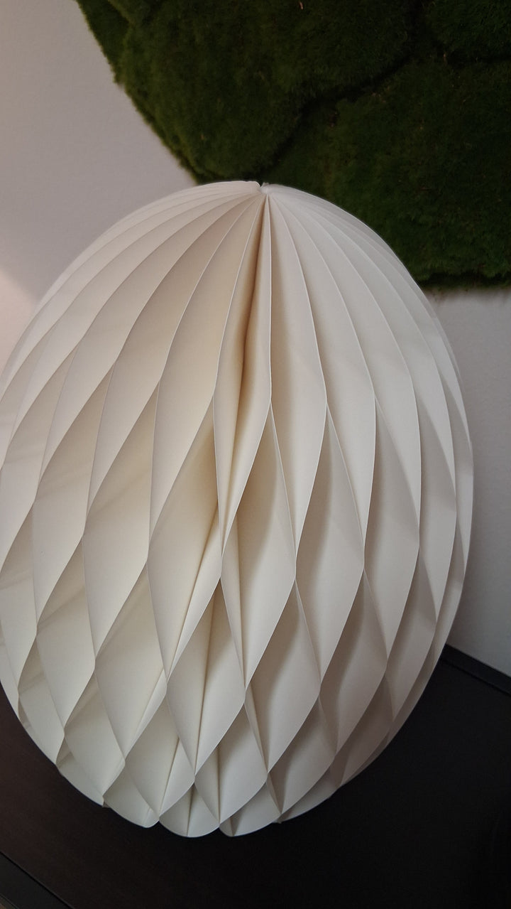 Ostern Ei - Dekoaufsteller 40cm - Deko Osterei - Honeycomb - Papier pink od. weiß