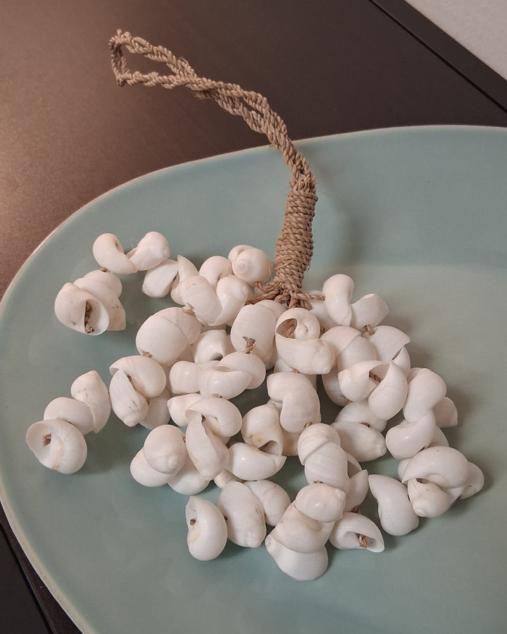 Muschelbündel - Dekoanhänger - Vorhangquaste - natürliche weiße Muschel Stränge